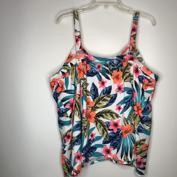 NWT Swim Solutions Women’s Hi Neck Tankini Top SIZE 24W PLUS SIZE NEW WITH TAGS - Picture 7 of 11